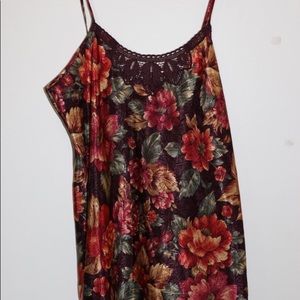 floral silky dress